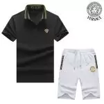 versace survetement cher marque de survetement polo embroidery logo black white